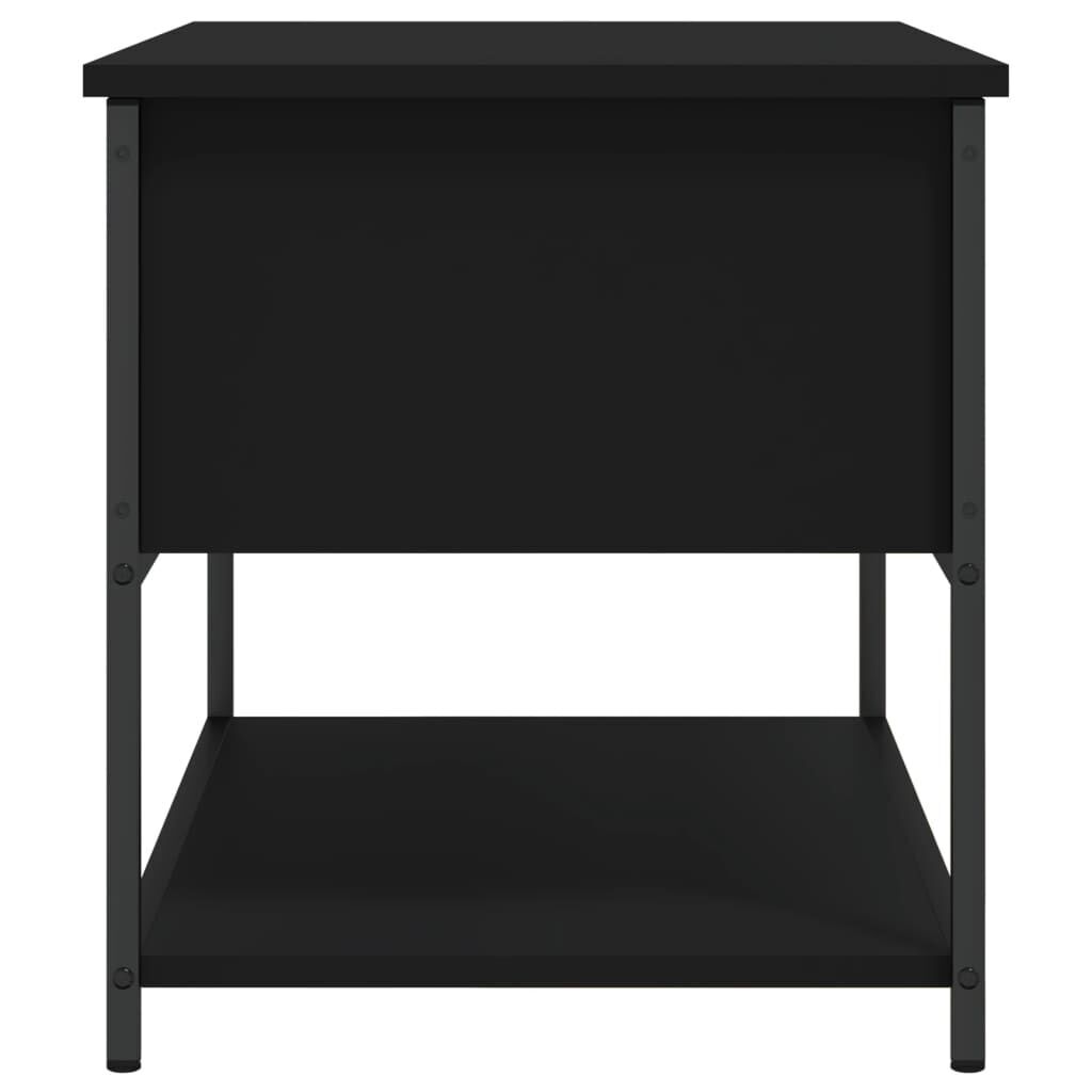 Storage Bench Black 70x42.5x47 cm Engineered Wood Price