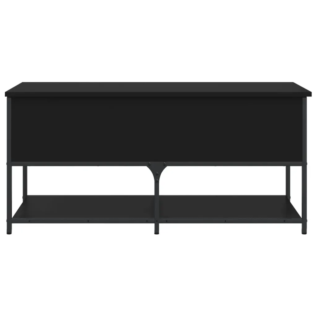 Storage Bench Black 100x42.5x47 cm Engineered Wood Price