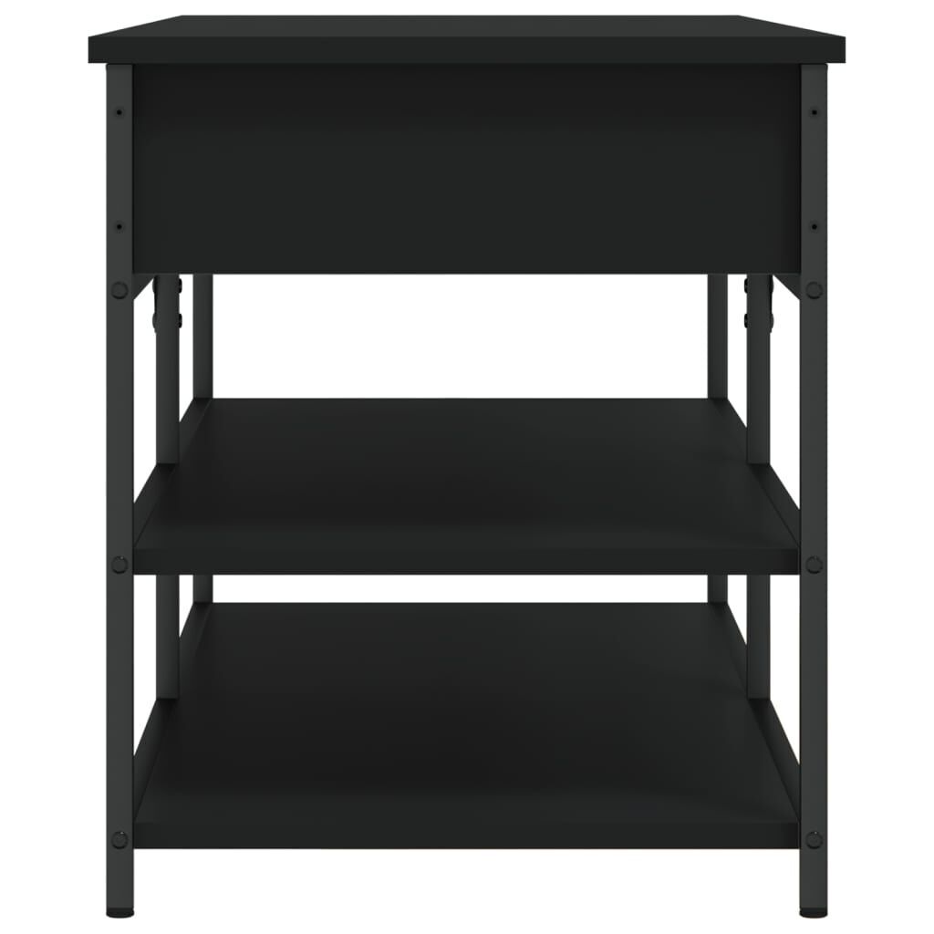 Shoe Bench Black 100x42.5x50 cm Engineered Wood Price