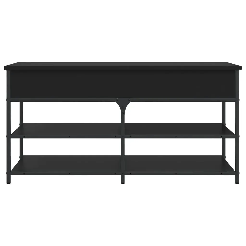 Shoe Bench Black 100x42.5x50 cm Engineered Wood Price