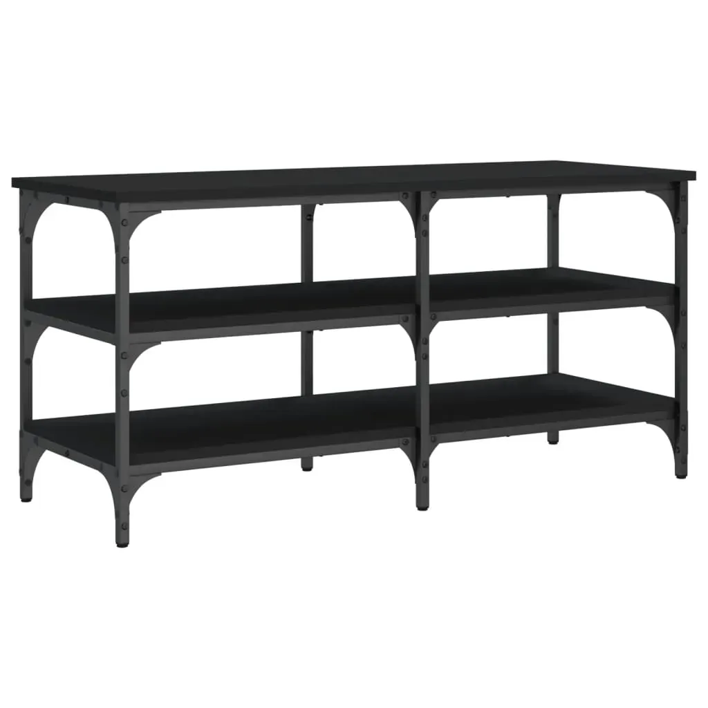 Shoe Bench Black 100x38.5x49 cm Engineered Wood Price