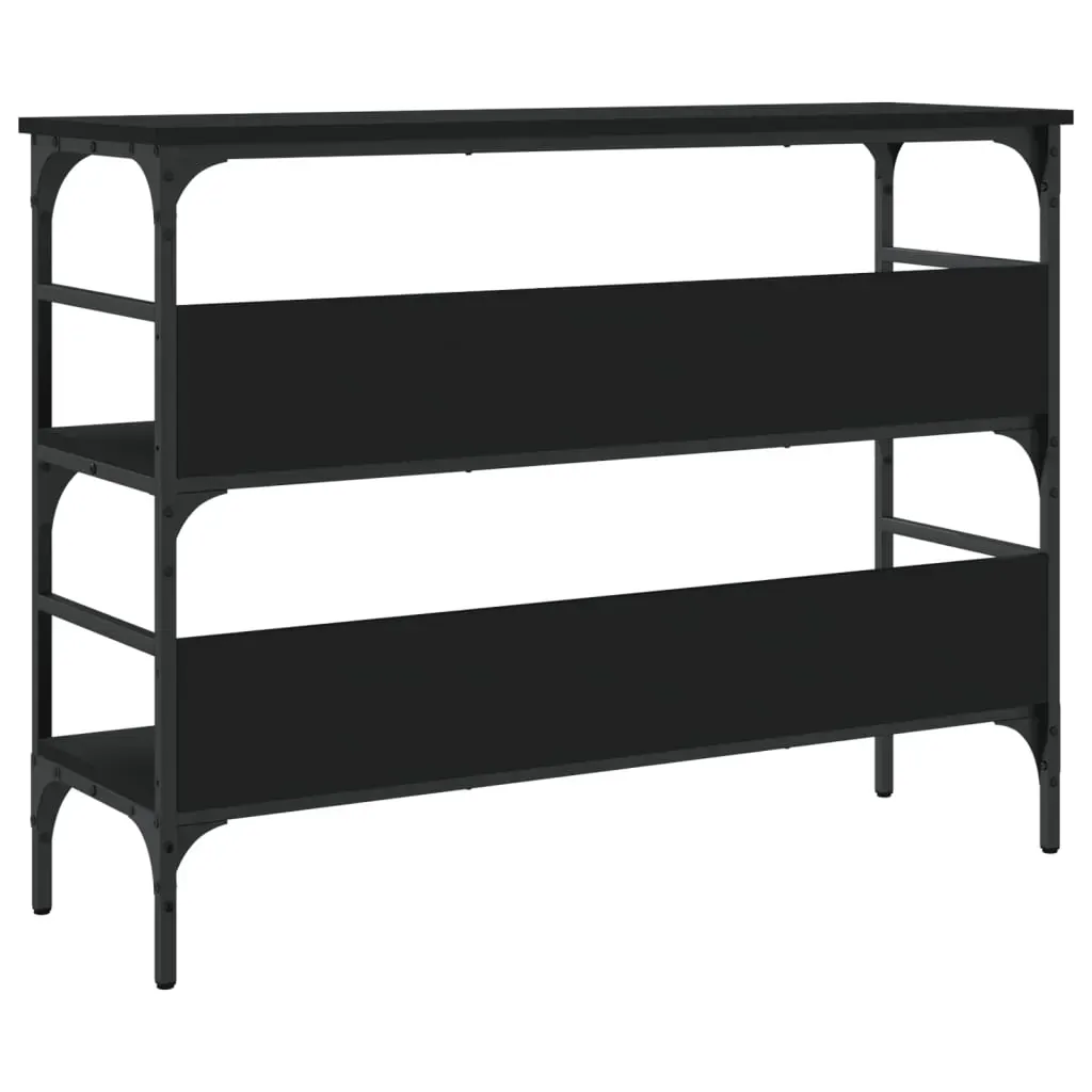 Console Table Black 100x32x75 cm Engineered Wood Price