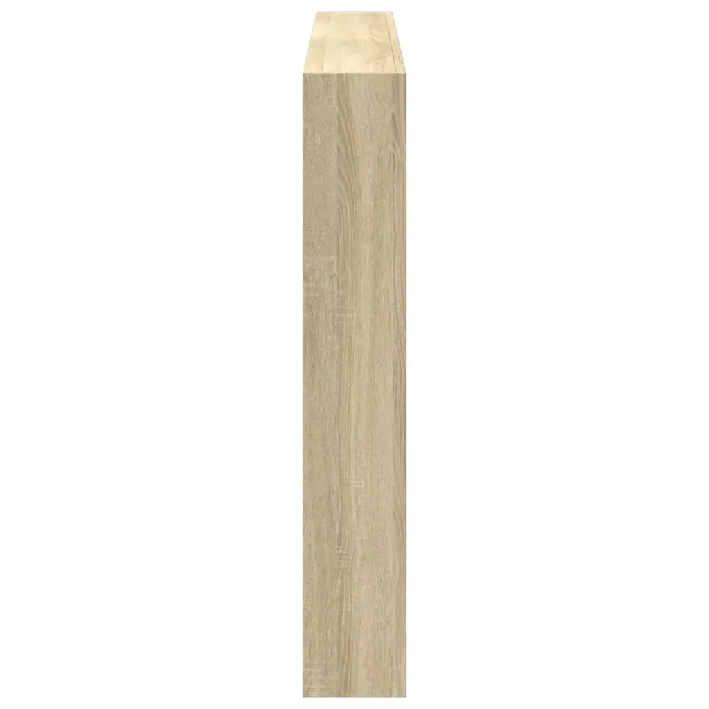 Headboard Cabinet with LED Sonoma Oak 160x17x102 cm Price