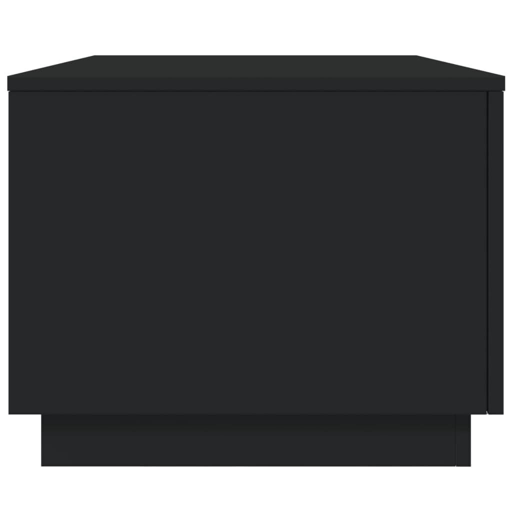 Coffee Table with LED Lights Black 90x50x40 cm Price