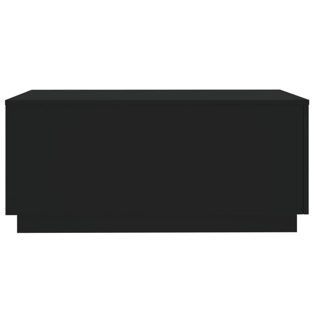 Coffee Table with LED Lights Black 90x50x40 cm Price