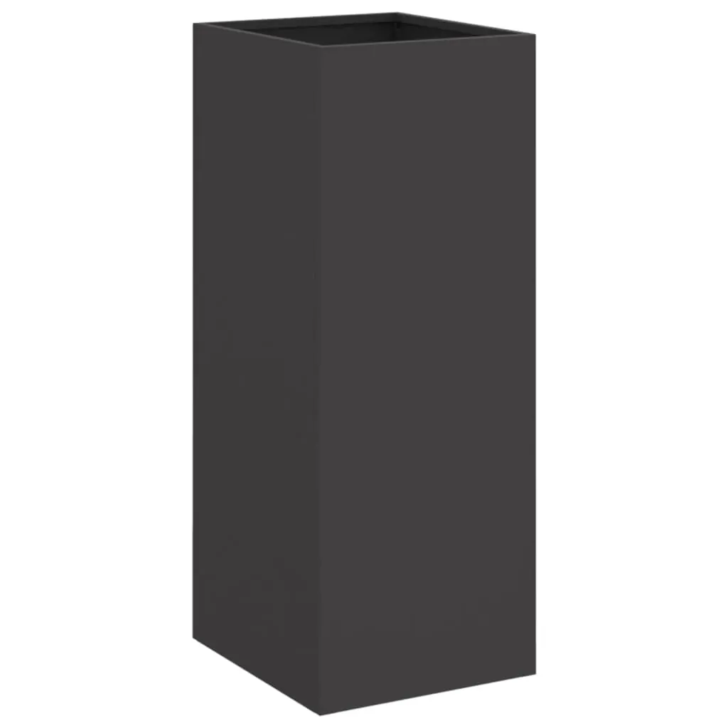 Planter Black 32x29x75 cm Steel Price
