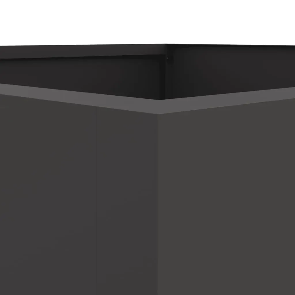 Planter Black 52x48x75 cm Steel Price