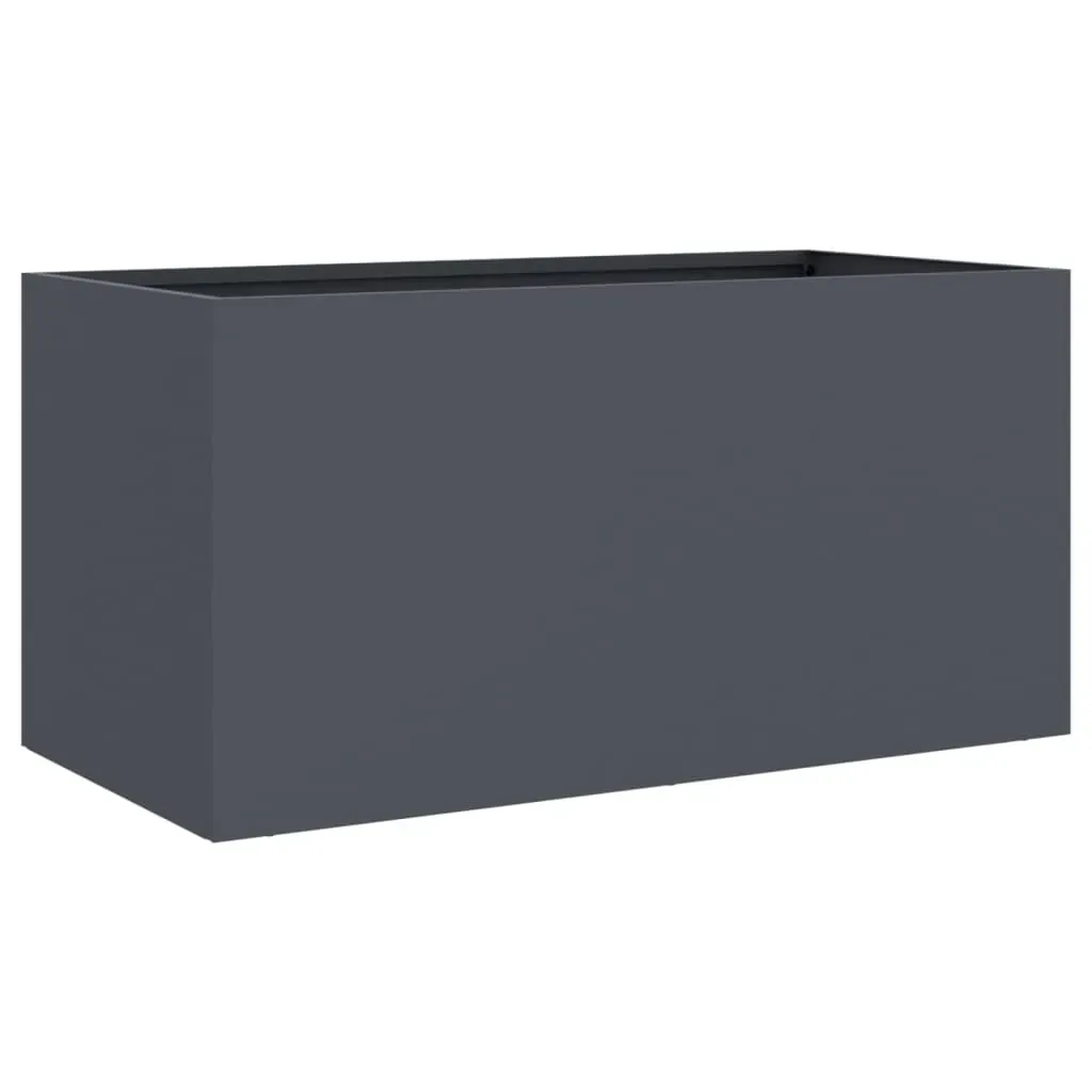 Planter Anthracite 62x30x29 cm Steel Price
