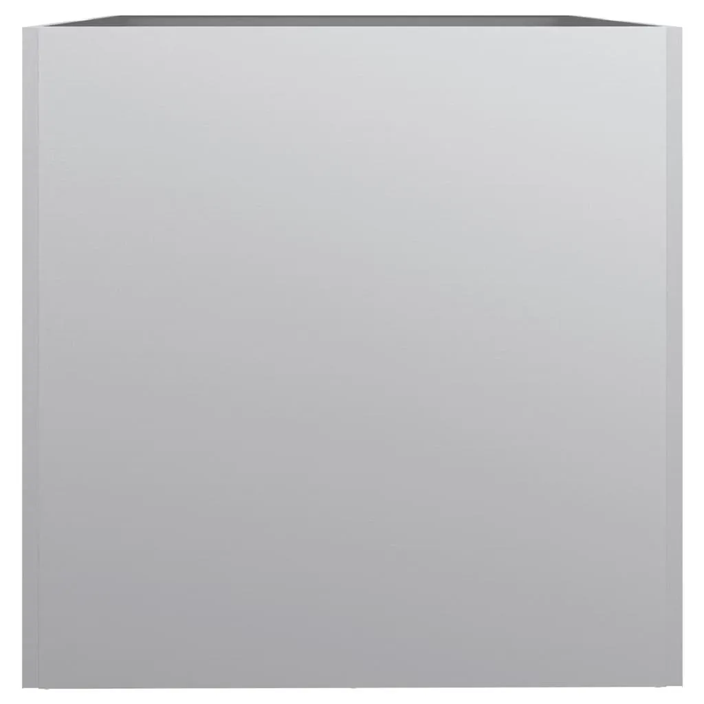 Planter Silver 62x47x46 cm Galvanised Steel Price