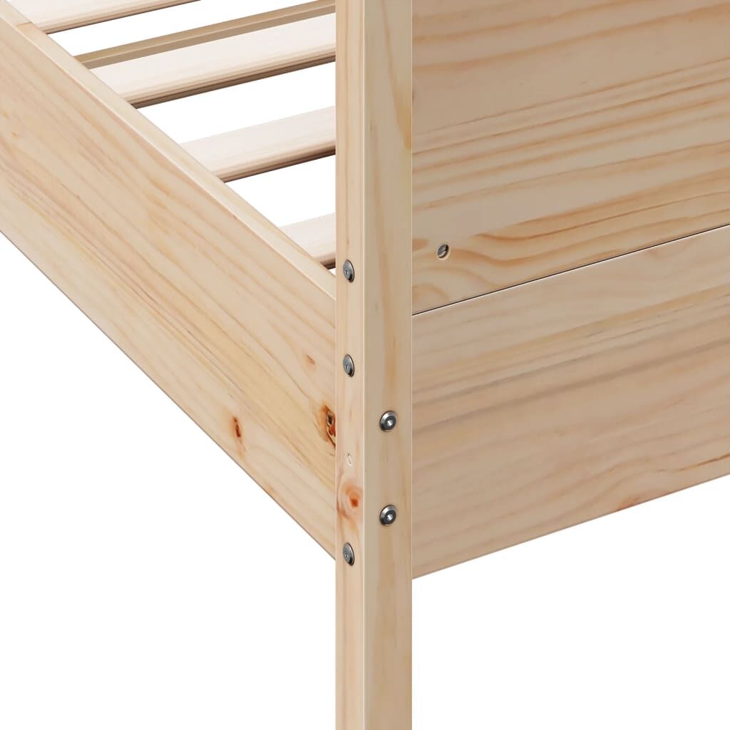 Bed Frame without Mattress 90x190 cm Solid Wood Pine Price