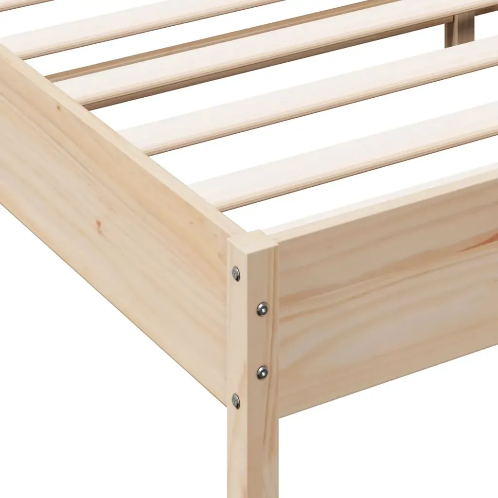 Bed Frame without Mattress 150x200 cm Solid Wood Pine Price