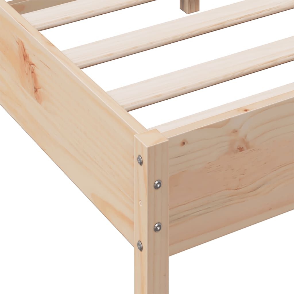 Bed Frame without Mattress 90x190 cm Solid Wood Pine Price