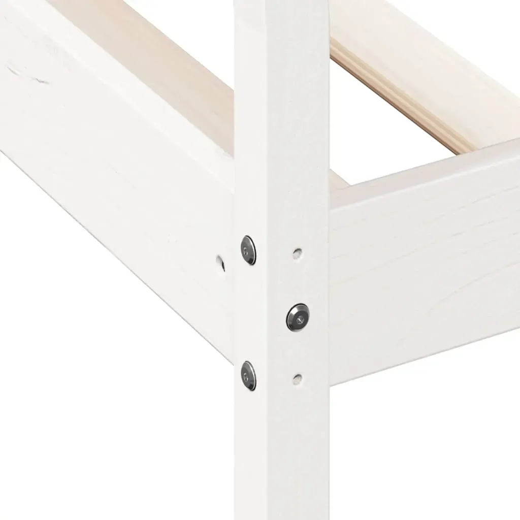 Day Bed without Mattress White 90x190 cm Solid Wood Pine Price