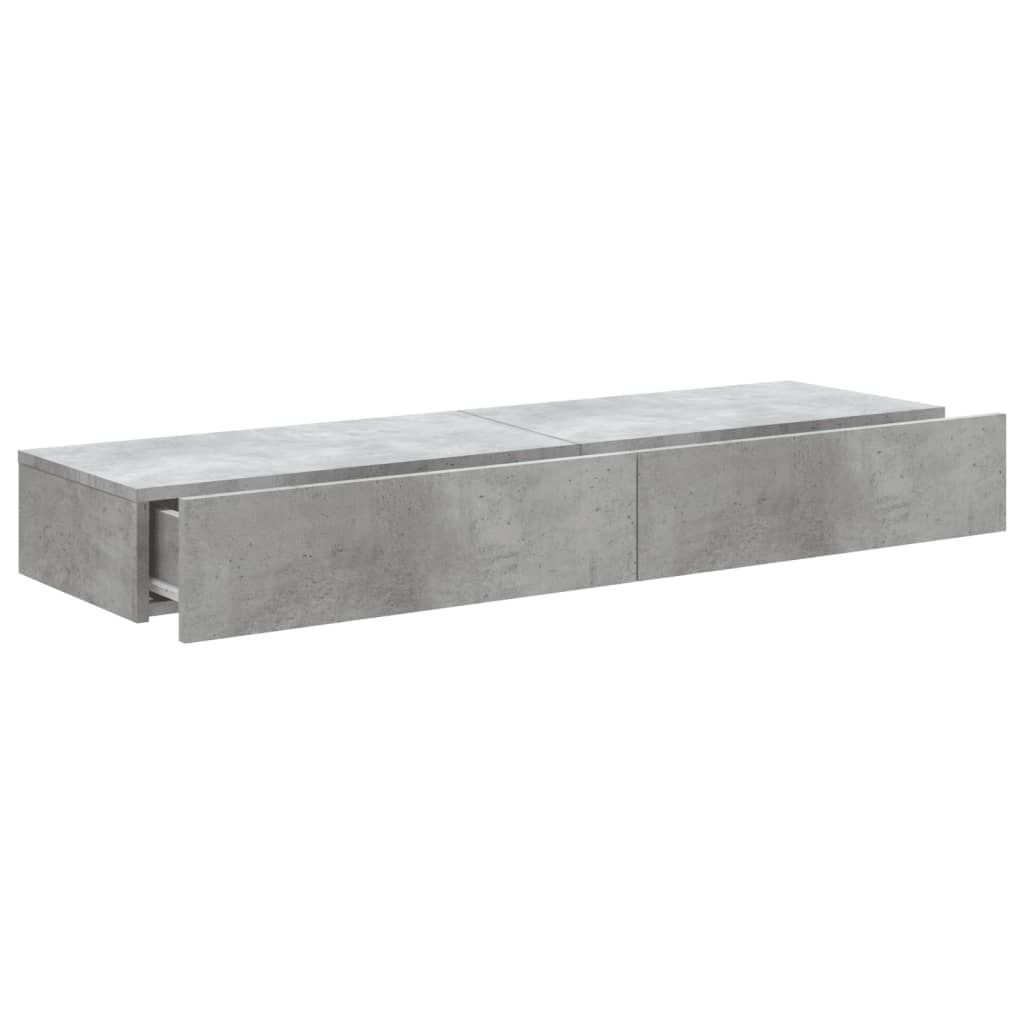 TV Cabinets with LED Lights 2 pcs Concrete Grey 60x35x15.5 cm Price