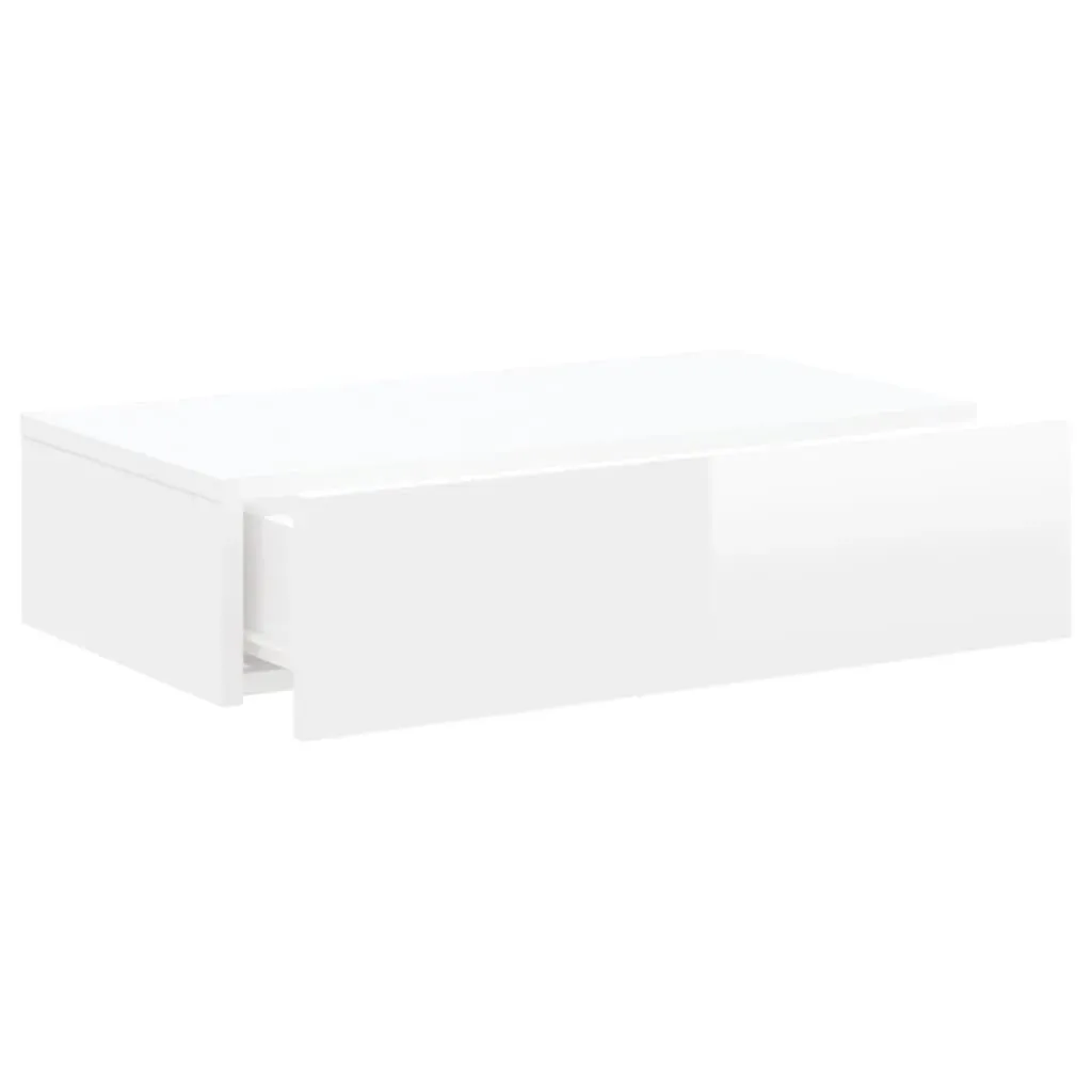 TV Cabinet with LED Lights High Gloss White 60x35x15.5 cm Price