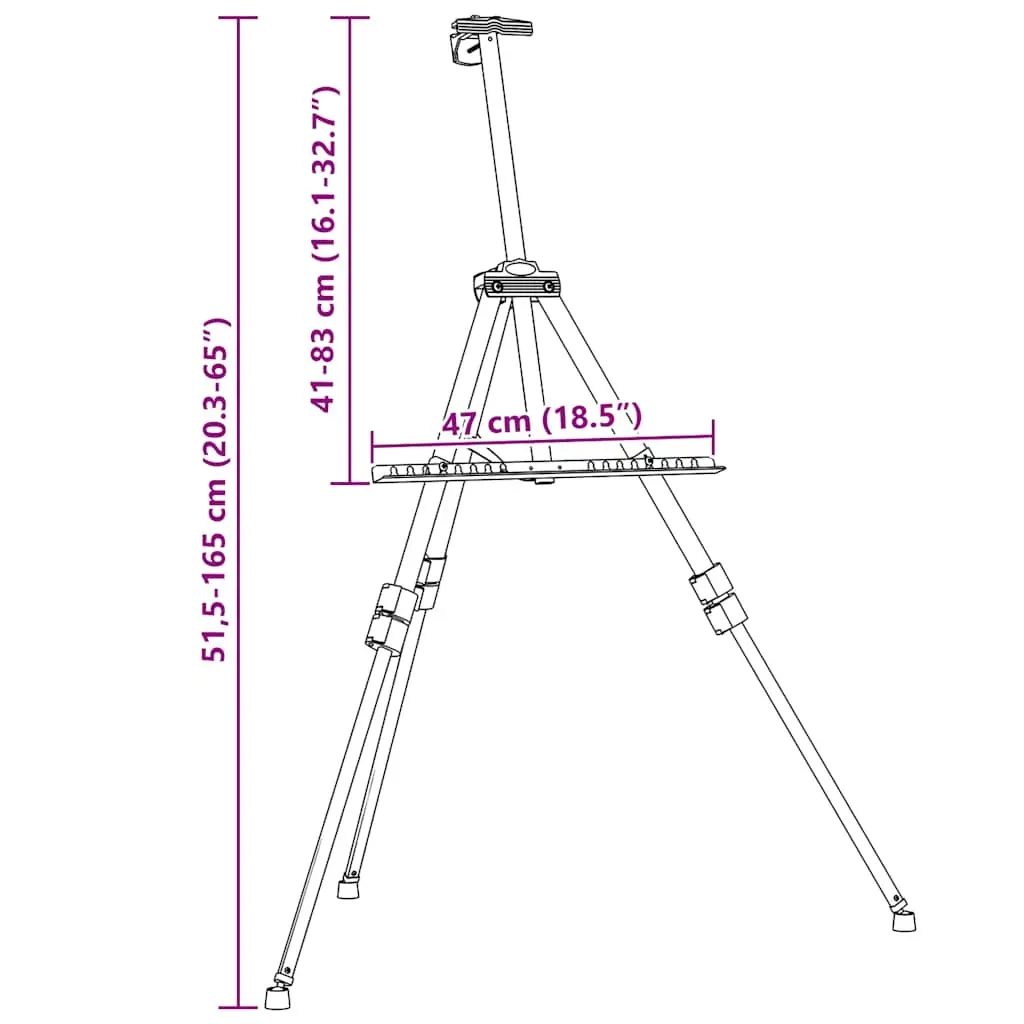Adjustable Display Easel Black Metal Price