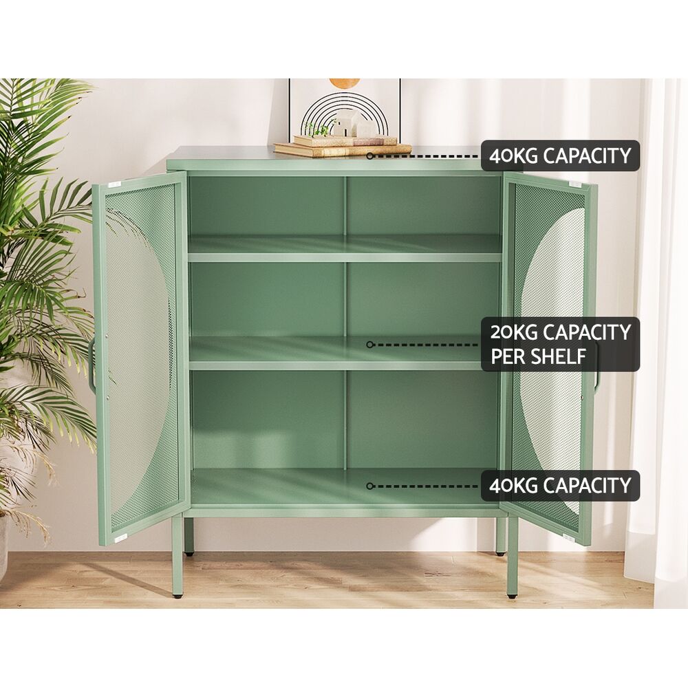 Artiss Buffet Sideboard Metal Cabinet - ELSA Green Price