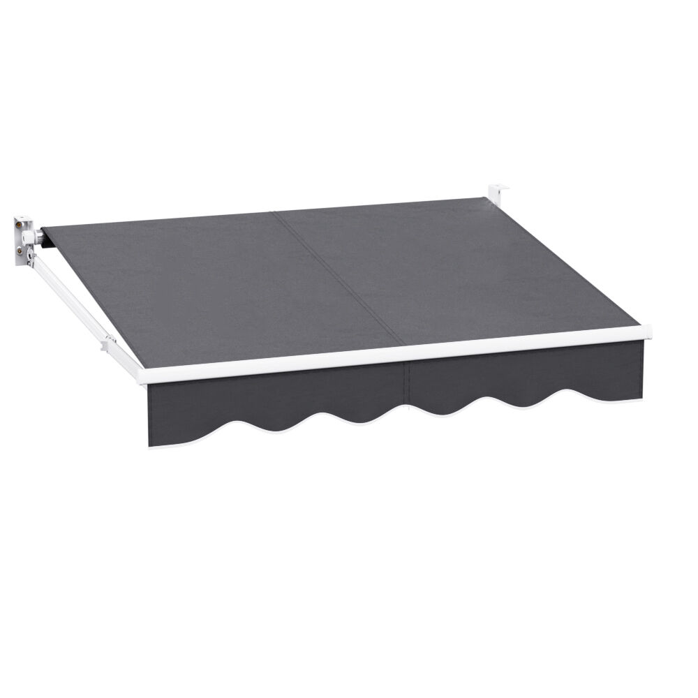 Retractable Folding Arm Awning Manual Sunshade 2Mx1.5M Grey Price