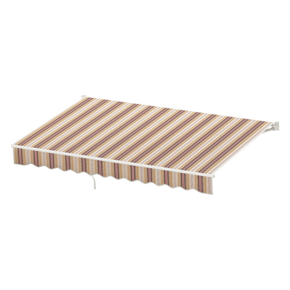 Retractable Folding Arm Awning Manual Sunshade 3Mx2.5M Beige Brown Price