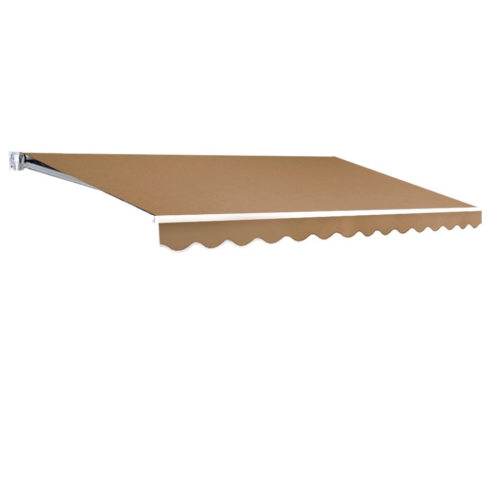 Retractable Folding Arm Awning Manual Sunshade 4Mx2.5M Beige Price