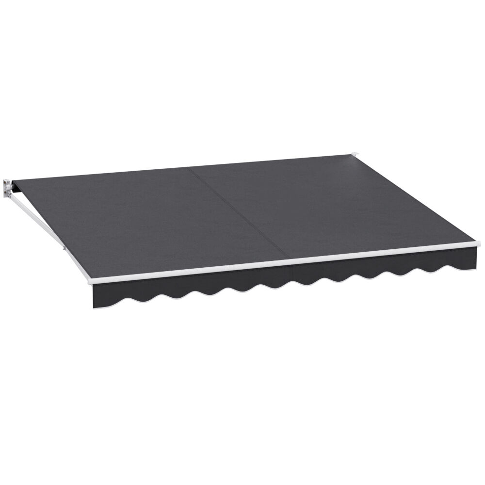 Retractable Folding Arm Awning Manual Sunshade 4Mx3M Grey Price