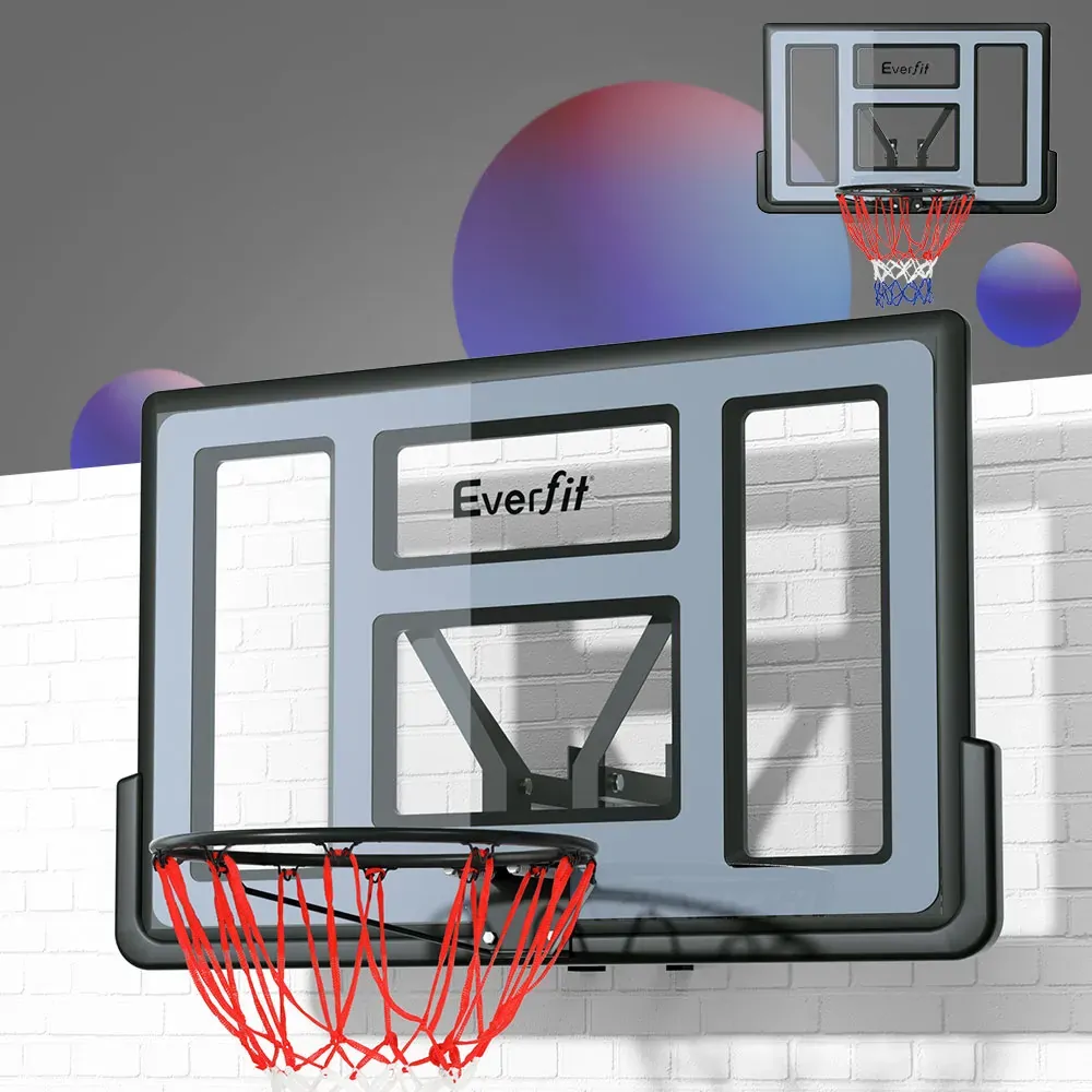 45" Basketball Hoop Backboard Wall Mounted Ring Net Sports Pro System Price