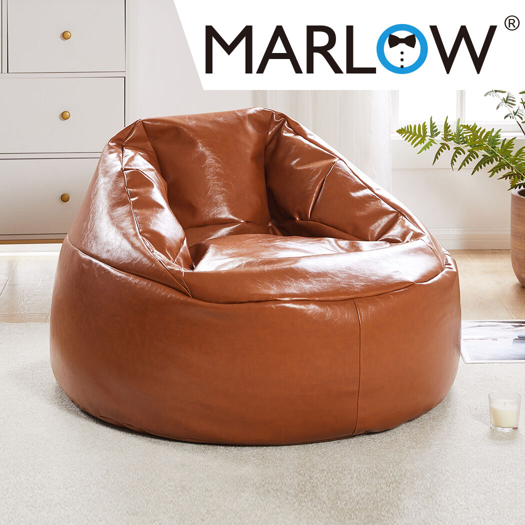 bean bag chair cover pu couch tan Price