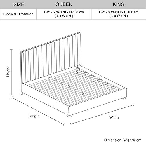 Hillsdale Bed Frame Queen Grey Standard Fabric Price