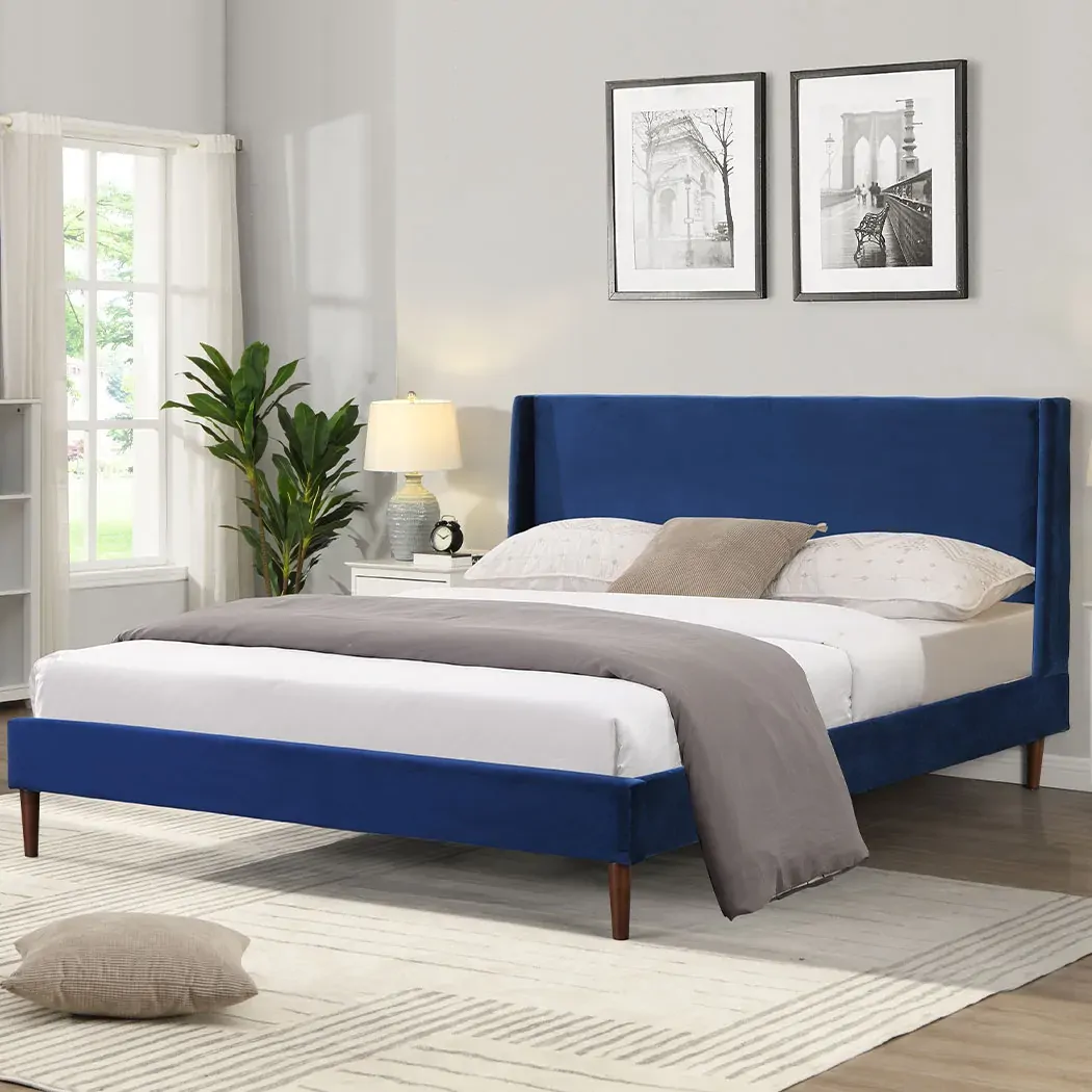 Velvet Bed Frame Queen Size Mattress Price