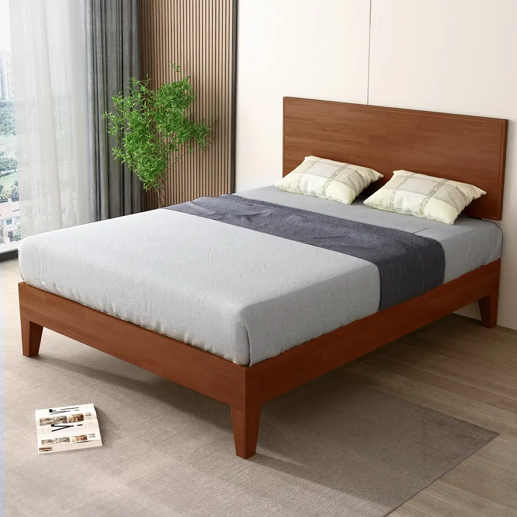 double rubberwood bed frame Price