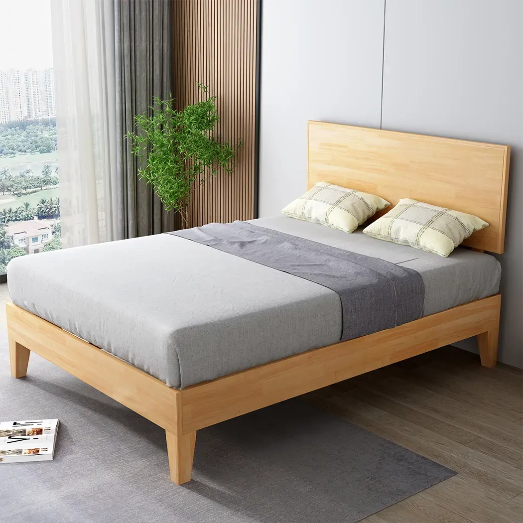 Queen Rubberwood Bed Frame Price