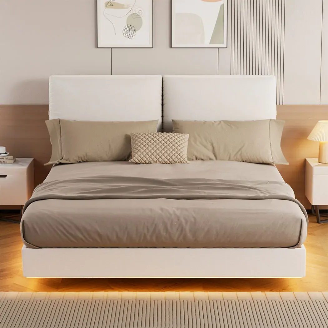 levede double floating bed frame Price