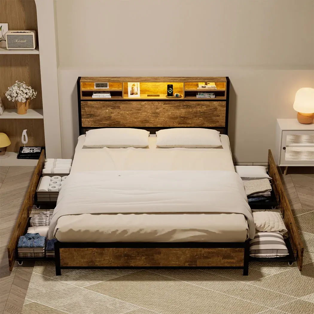 Levede bed frame double Price