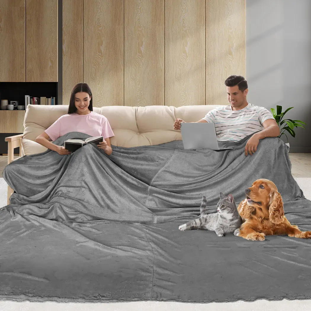 3x3m large oversized blanket grey plain Price