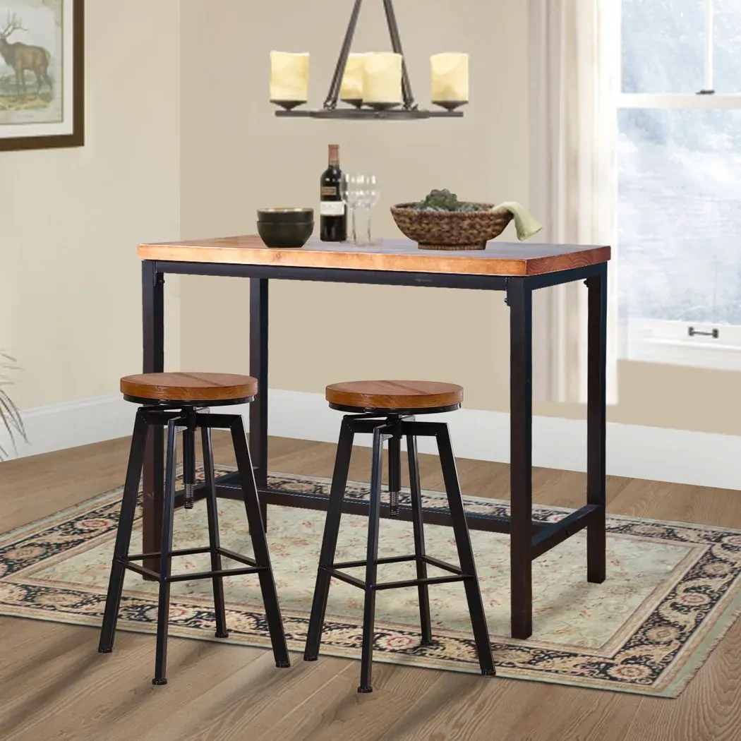 3pcs bar table barstools industrial Price