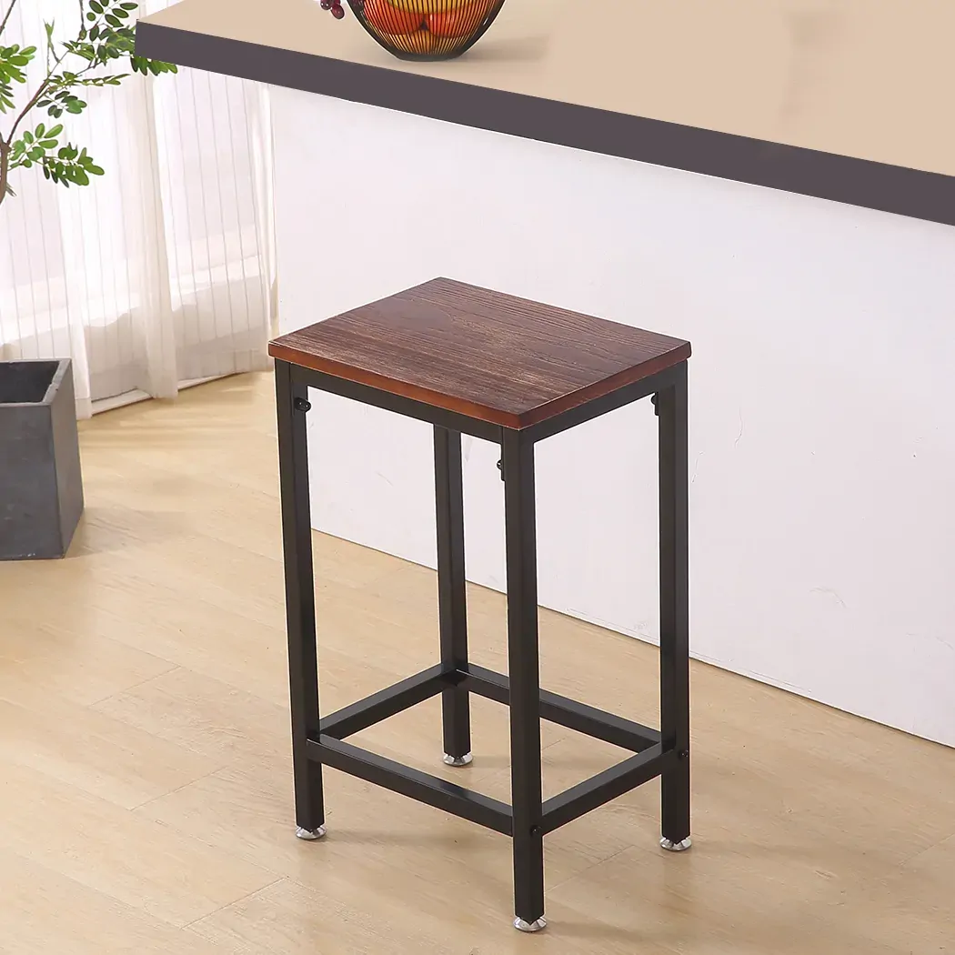 2x industrial bar stools wooden Price