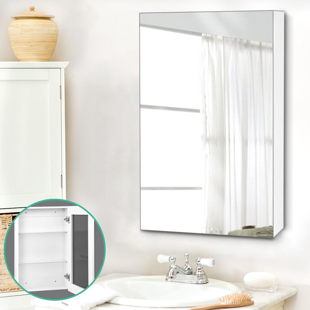 Bathroom Mirror Cabinet 450x720mm White Price