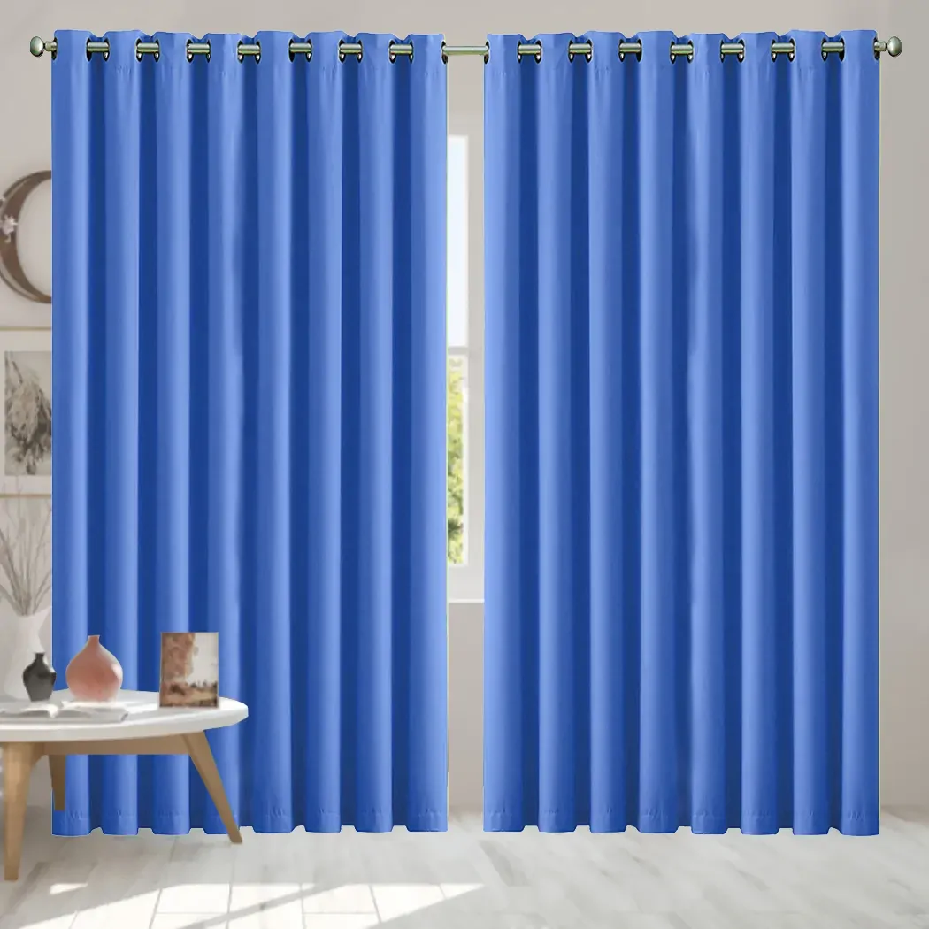 2x blockout curtains panels 3 layers blue cd1003-300x230-gy Price