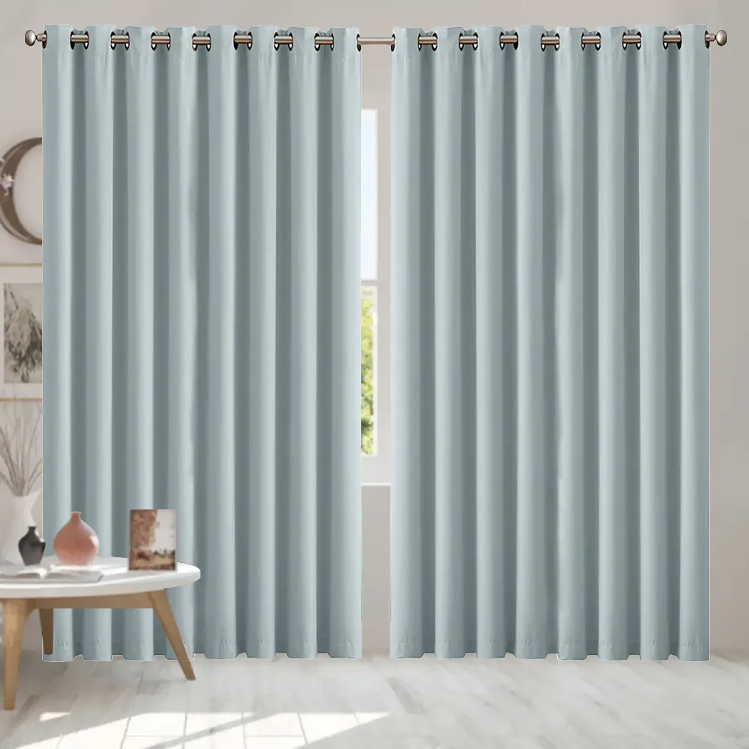 2x blockout curtains panels 3 layers green cd1003-300x230-gy Price