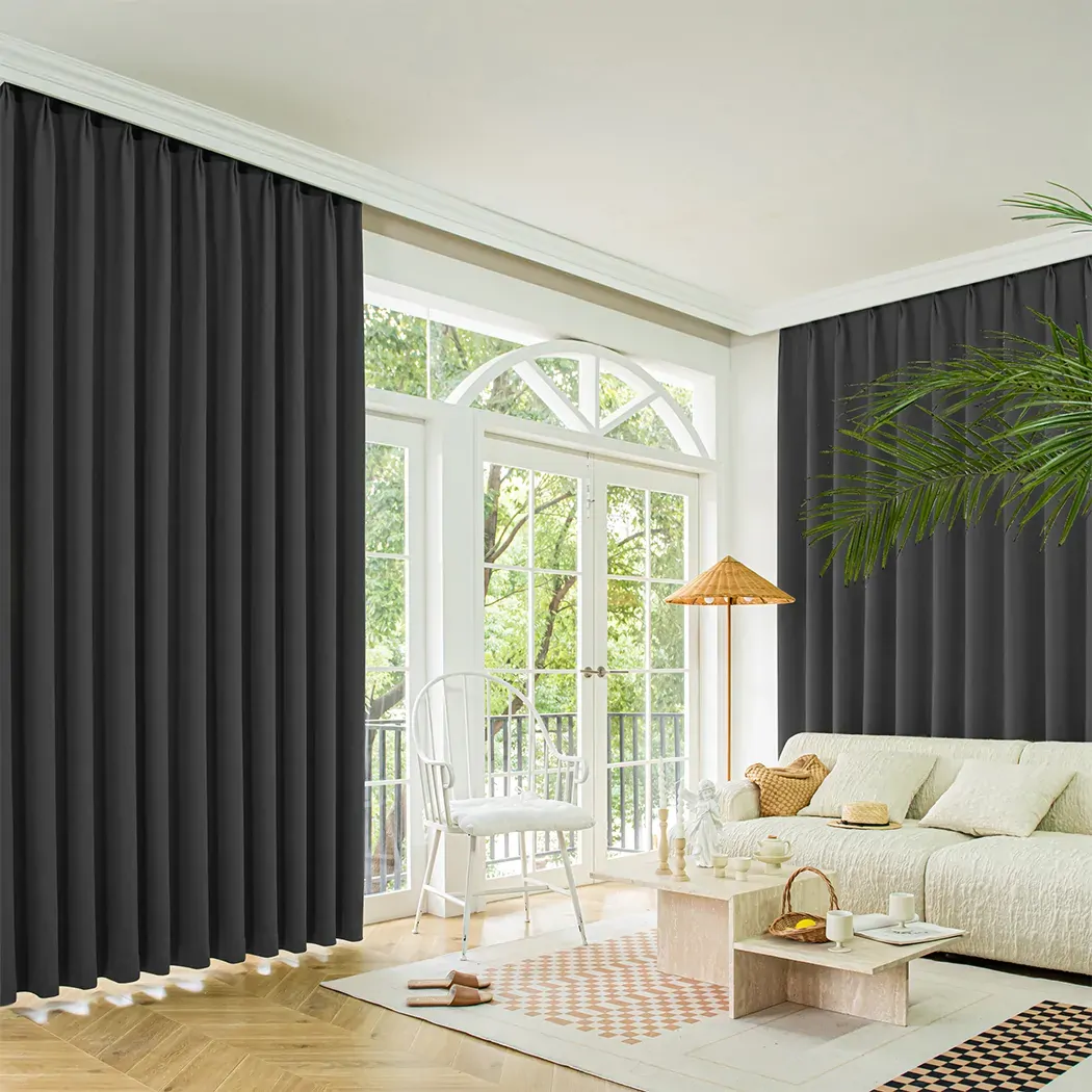 2xblockout curtains chenille 180x250 grey cd1016-180x250-dg Price