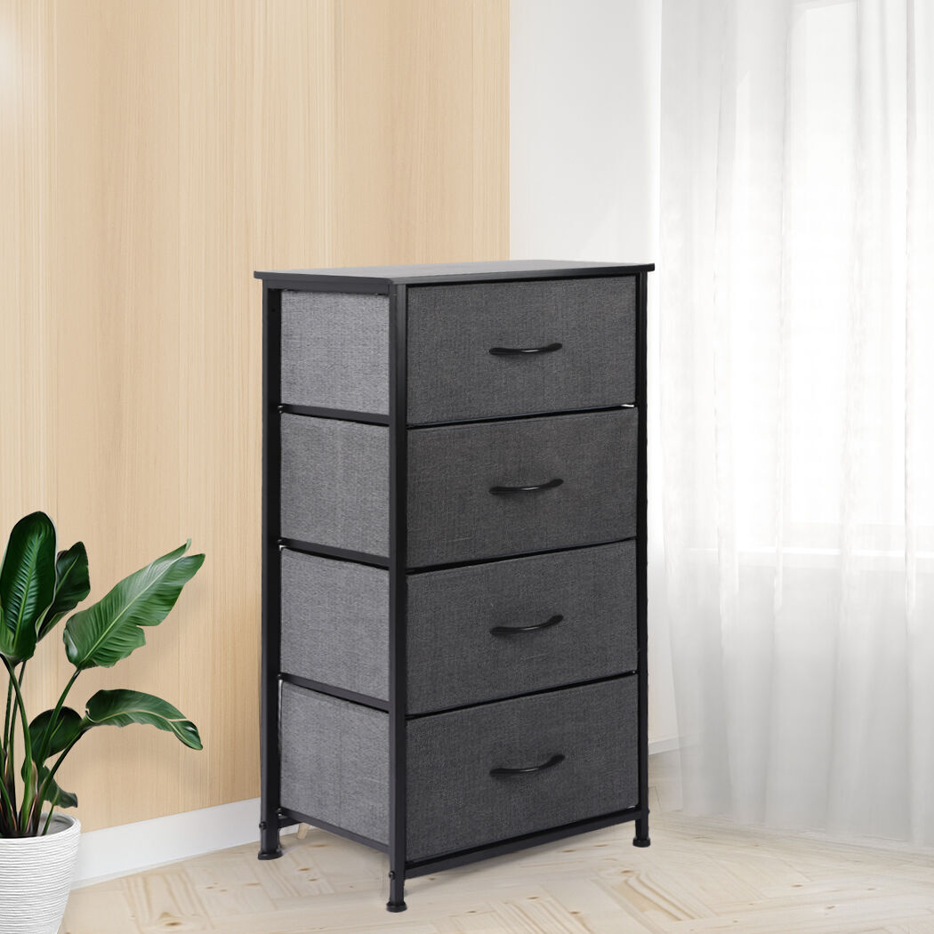 Storage Cabinet Tower Chest Dark Grey Price