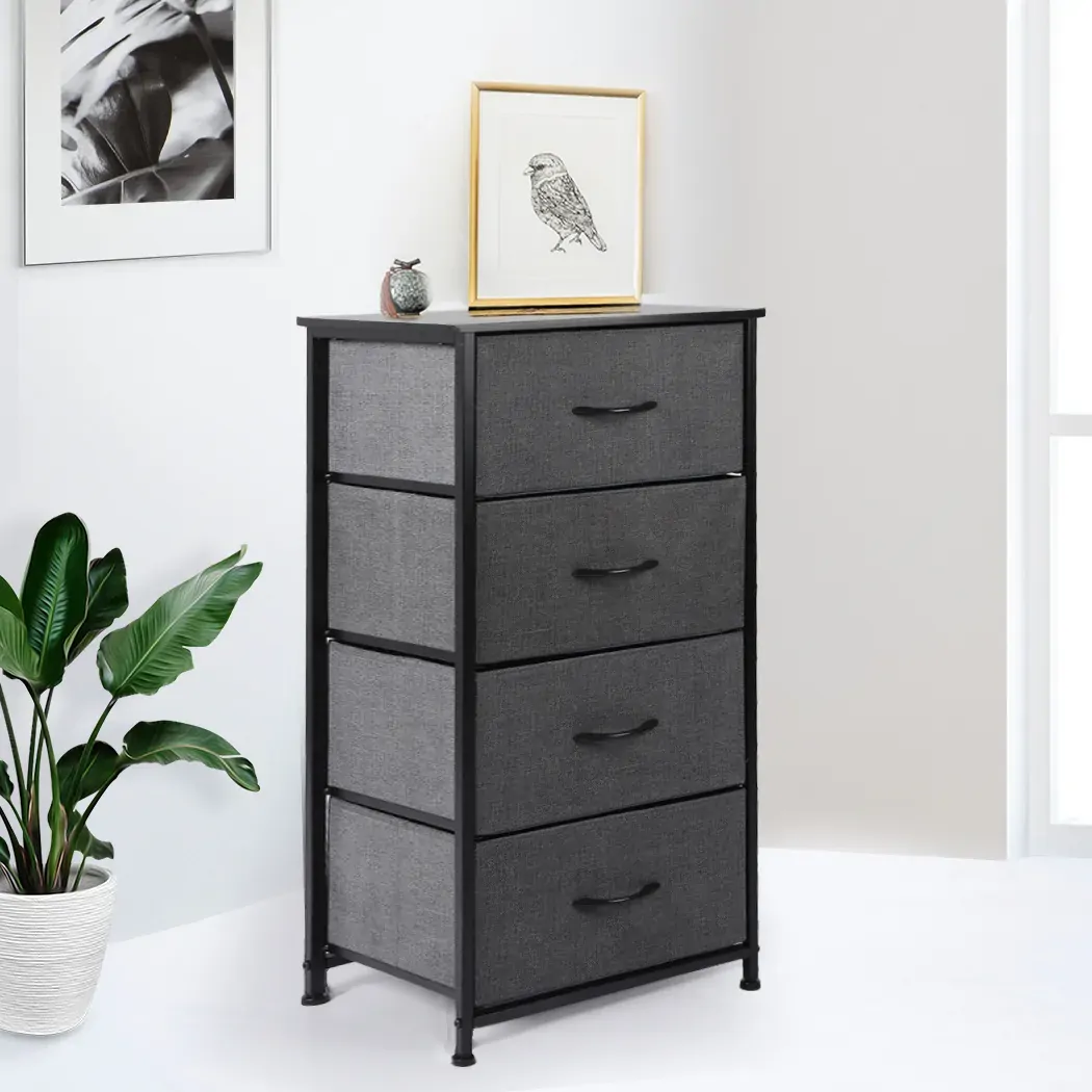 storage cabinet tower chest dark grey Price