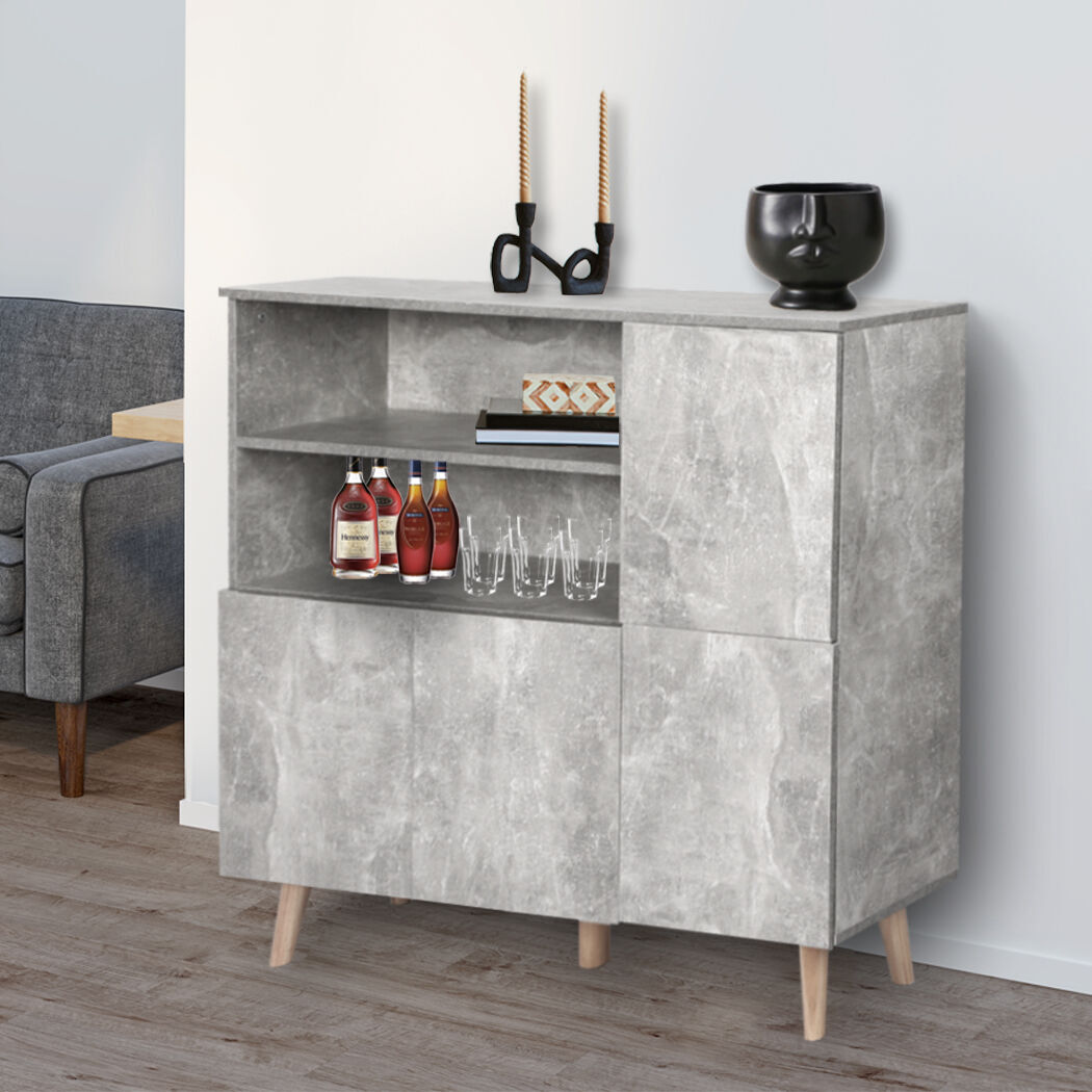 Buffet Sideboard Storage Cabinet Grey Price
