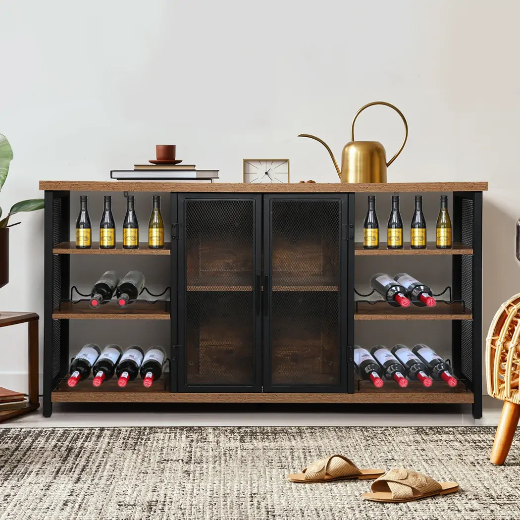 bar cabinet buffet sideboard walnut Price