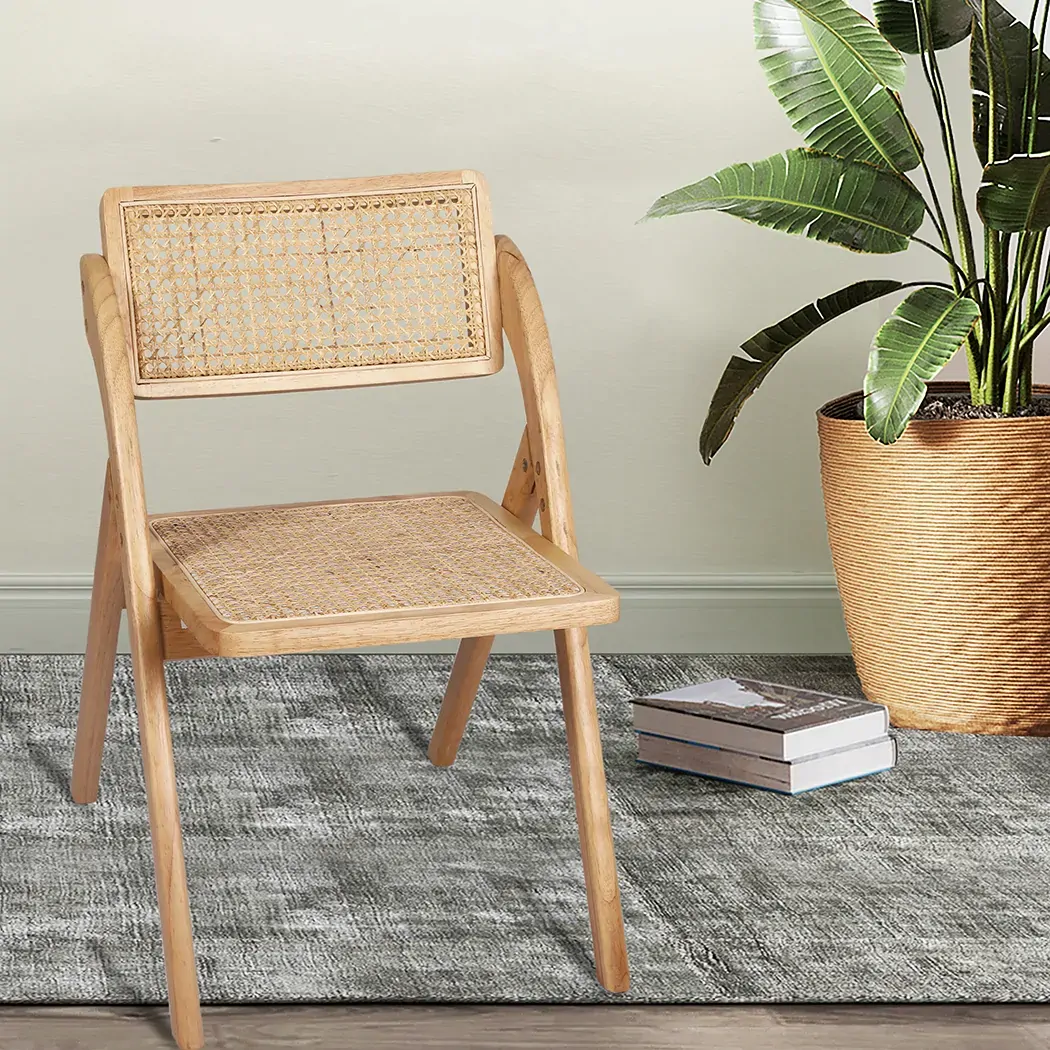 2x dining chairs foldable accent clear Price