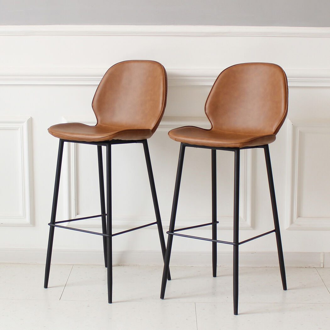 2x Bar Stool Barstools Counter Brown Price
