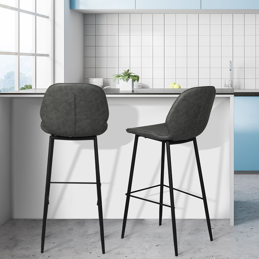 2x Bar Stool Barstools Counter Grey Price