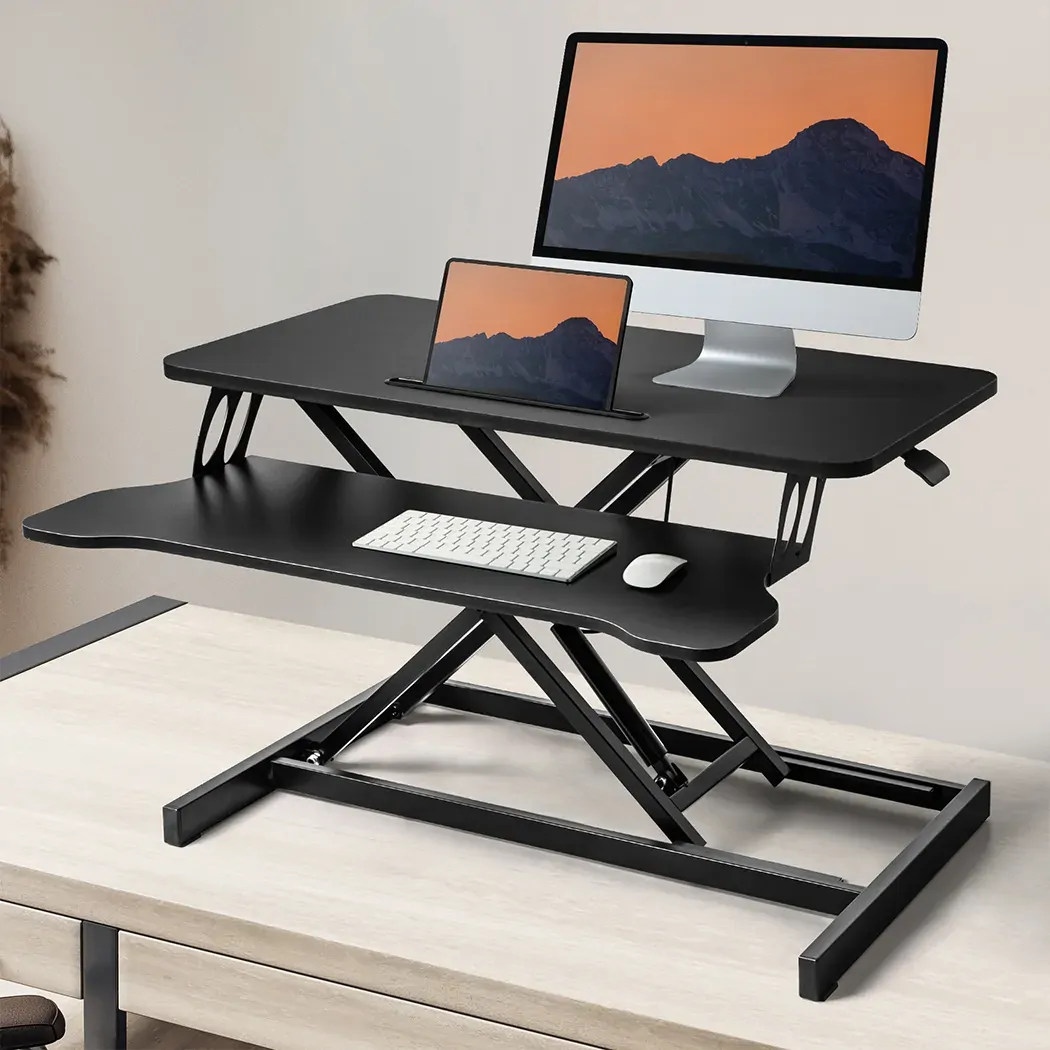 sit standing desk converter laptop Price