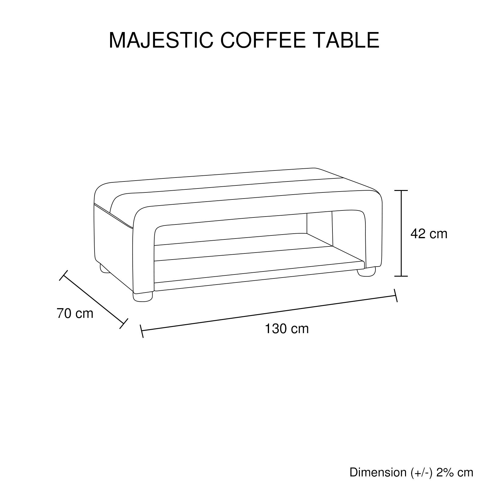 Majestic Coffee Table Black Price