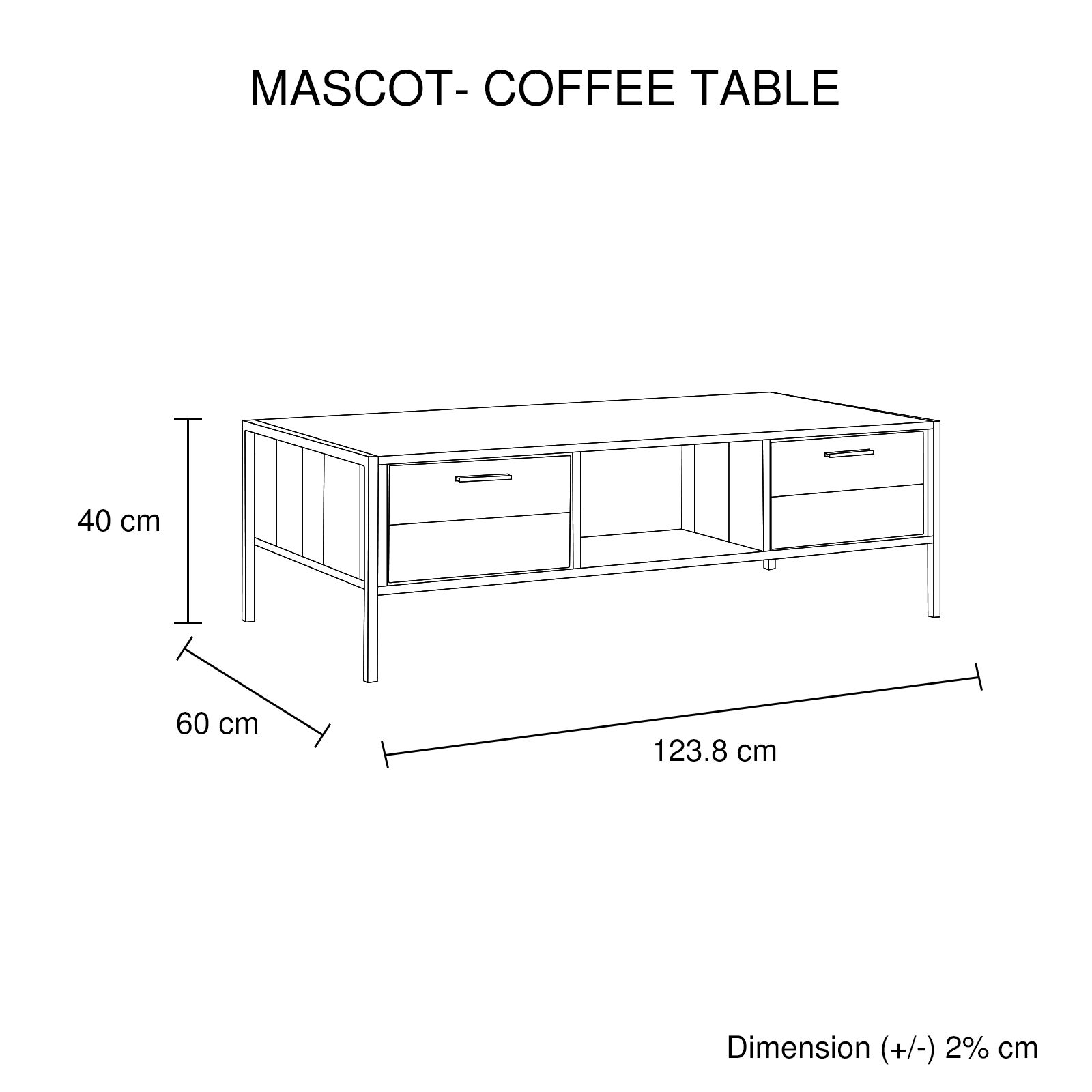 Mascot Coffee Table Oak Price